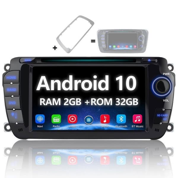 Autoradio Android - AWESAFE - 7" HD Touchskærm - Bluetooth - GPS - Double-Din