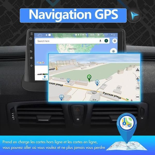 AWESAFE Autoradio Android 13 BMW Series 3 E90 E91 E92 E93 2Go+32Go Carplay GPS WiFi USB SD Bluetooth Android Auto