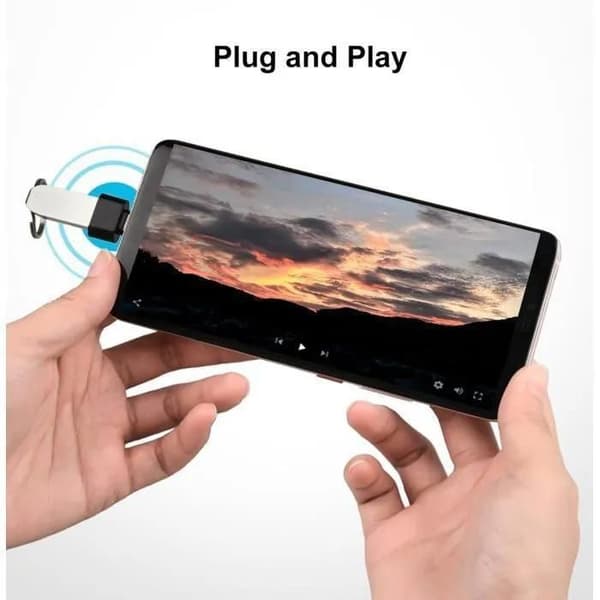 AWESAFE 4 stk USB-C til USB-A 3.0 OTG 5 Gbps, Han til Hun, Sort