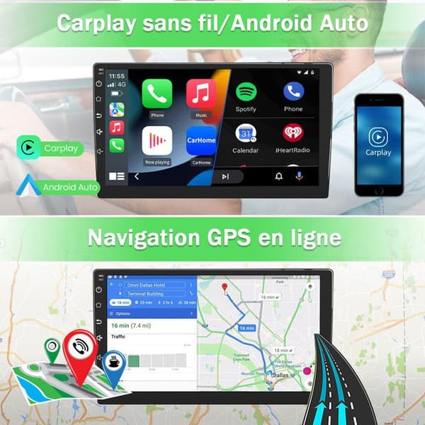Autoradio Android - AWESAFE - Android 13 - Mazda 2009-2013 - 2Go+32Go - CarPlay/Android Auto