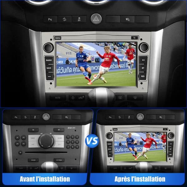 Autoradio Android - AWESAFE - Android 13 6Go+128Go - 7'' Touchskærm - 4G - CarPlay/Android Auto