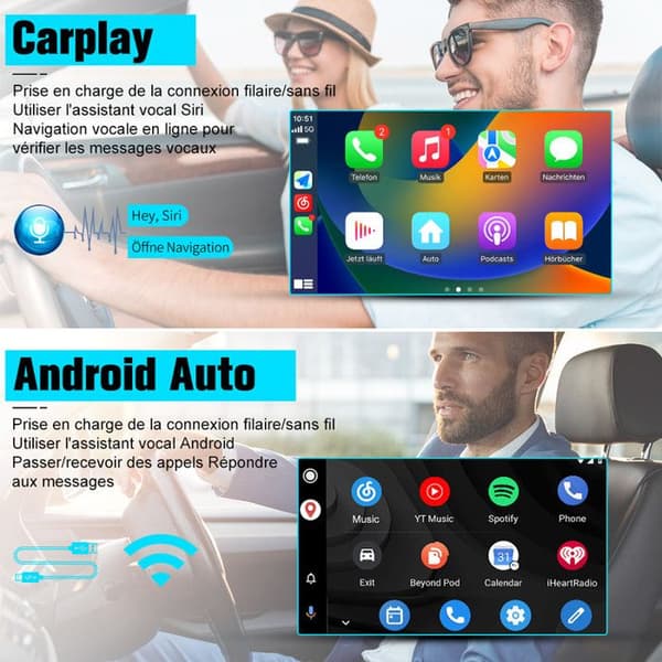 Autoradio Android - AWESAFE - Android 13 - Mazda 2009-2013 - 2Go+32Go - CarPlay/Android Auto