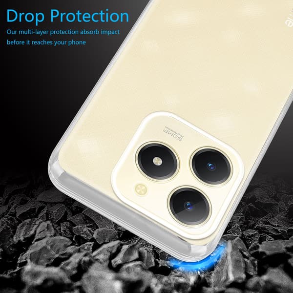 Mobilskal kompatibel med Realme Note 60 Transparent