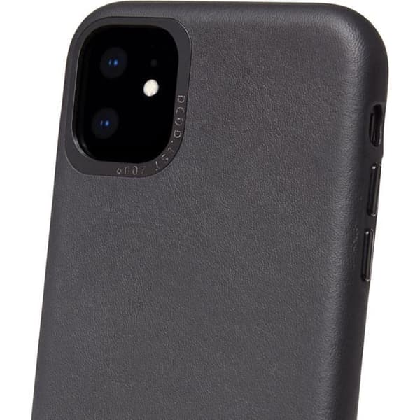 Coque - DEKRYTERAD - iPhone 11 Pro - Äkta läder - Svart - Lyxig
