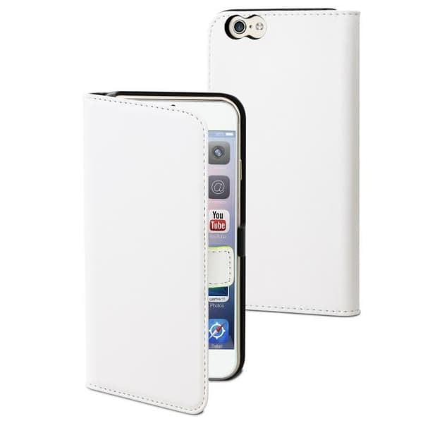 Etui Slim Folio - MUVIT - Iphone 6-6s - Vit - Semi-rigid - Lock
