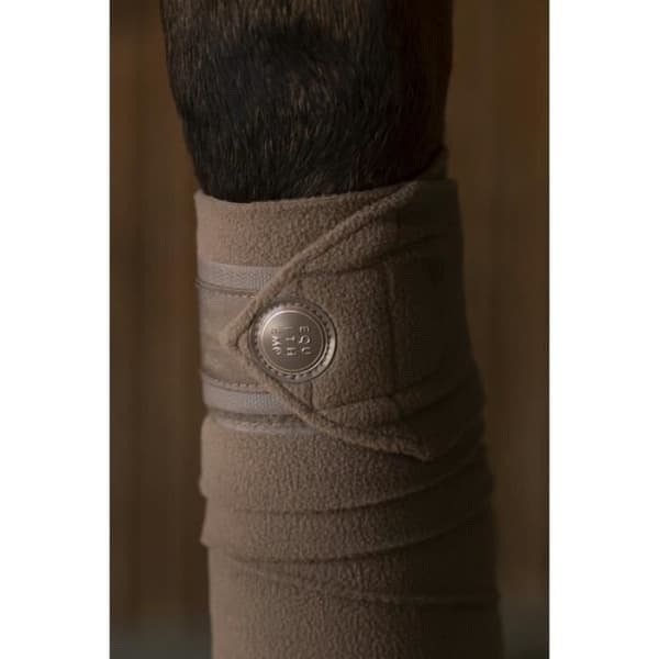 Polo band - Equithème Oslo - brun - 100% polyester - 12 cm höjd