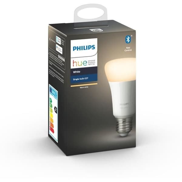 PHILIPS HUE Bluetooth-lampa - E27 - 9,5 W - Vit