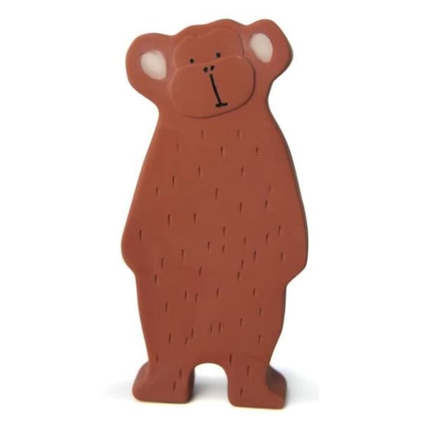 Trixie bit- och badleksak Mr. Monkey 12 cm gummibrun