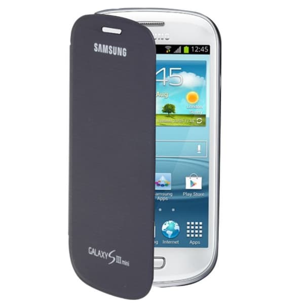 Samsung Galaxy S3 Mini Blue Flip Fodral