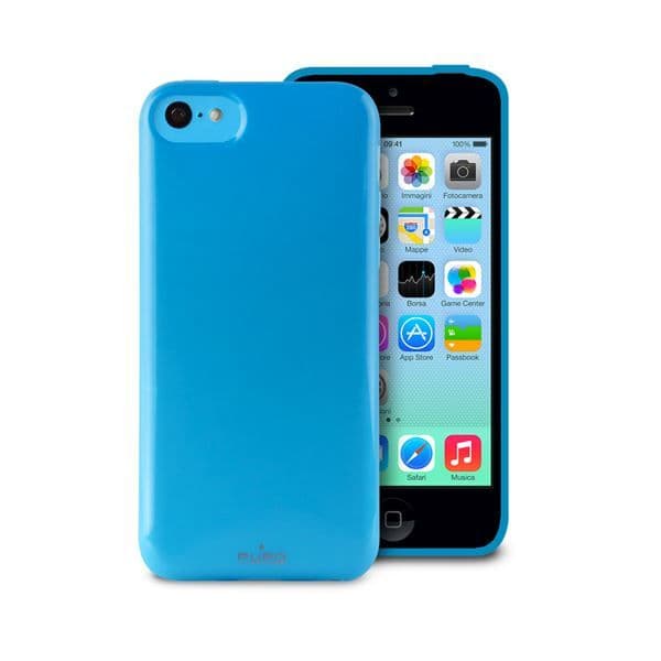 Skal - Puro - iPhone 5C - Stötabsorberande - Halvstyv - Blå
