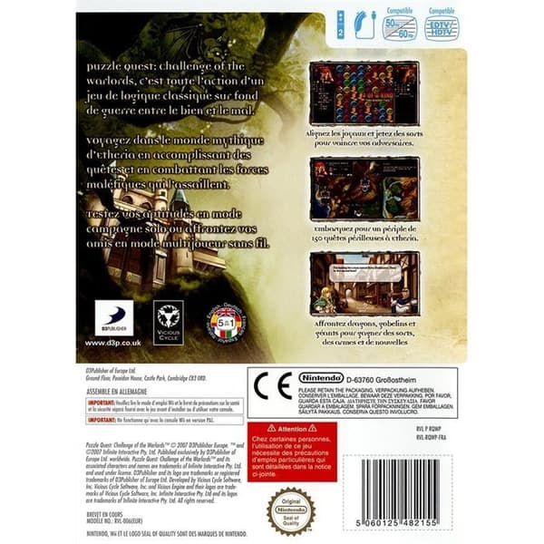 PUZZLE QUEST / NINTENDO Wii KONSOLSPEL