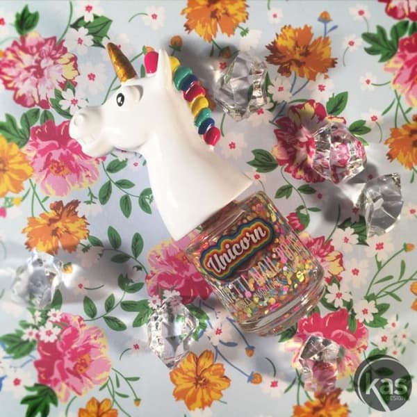 Unik Enhörningsglitter Nagellack