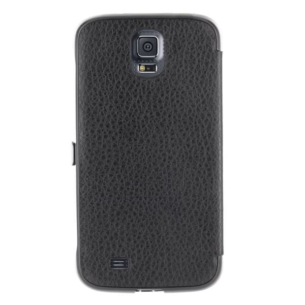 Etui - ANYMODE - Galaxy S5 - Folio svart - Hårt skal - Elegant finish