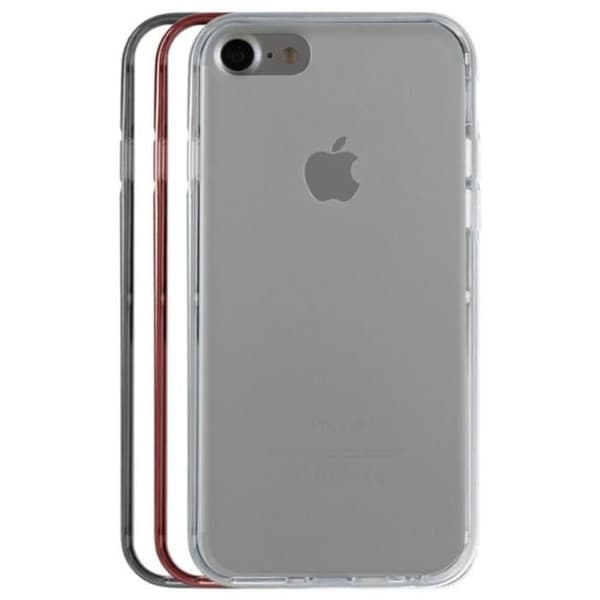 CASE SCEN Bumper set om 3 till Iphone7 - Burgundy, grå, transparent