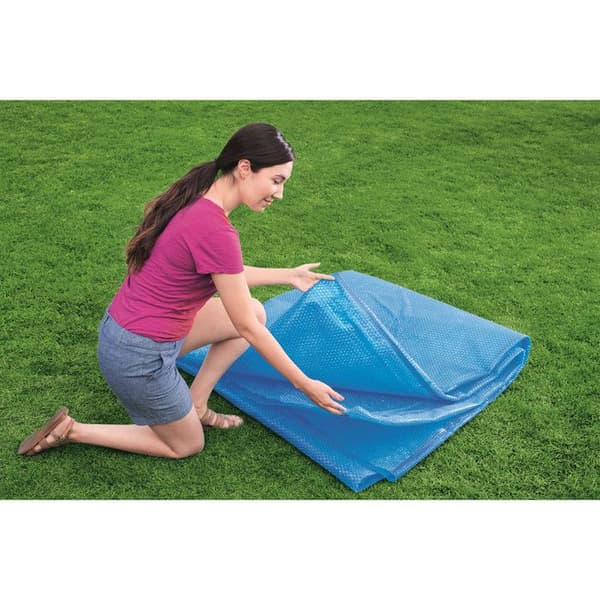 Solskydd för rund pool 244cm - Bestway - Diameter 210cm - Blå