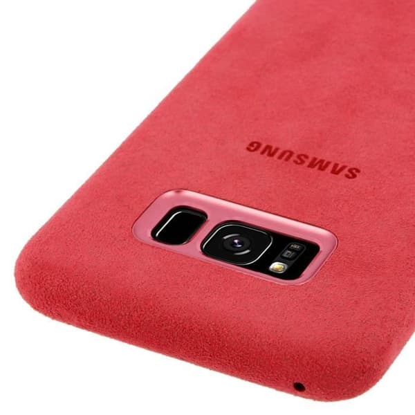 Samsung S8+ Alcantara Fodral Rosa