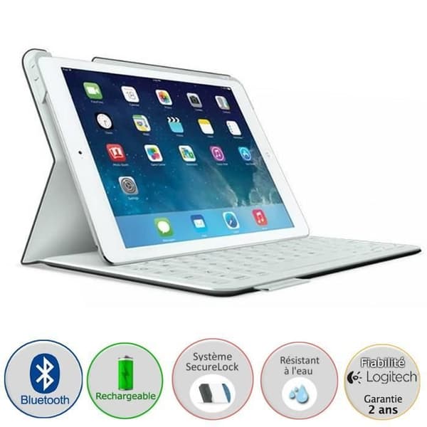 Logitech FabricSkin tangentbordsfodral Svart iPad Air