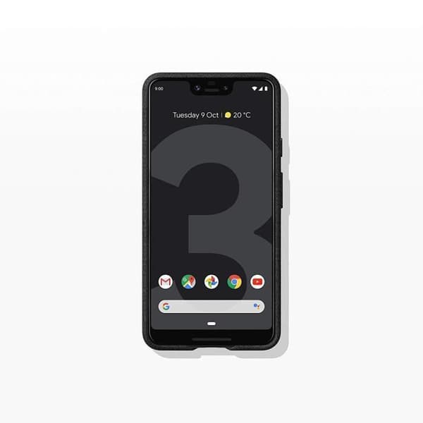 Telefonfodral - GOOGLE - Pixel 3 - Stickad tyg - Mikrofiberfoder - Perfekt passform