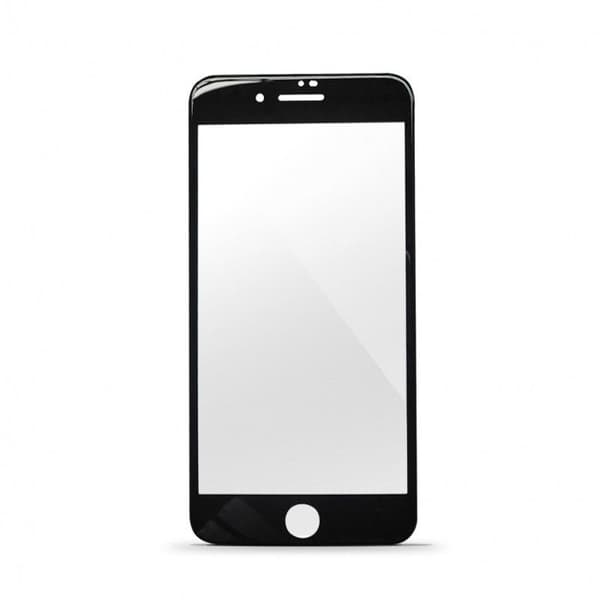 Härdat glas 3D för iPhone 7+/8+ - svart kant