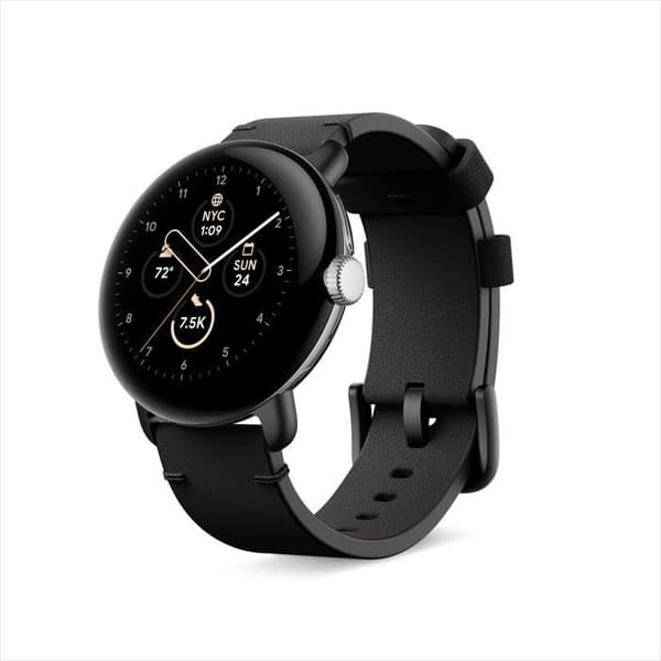 Armband - GOOGLE - Pixel Watch - Läder - Storlek S - Svart