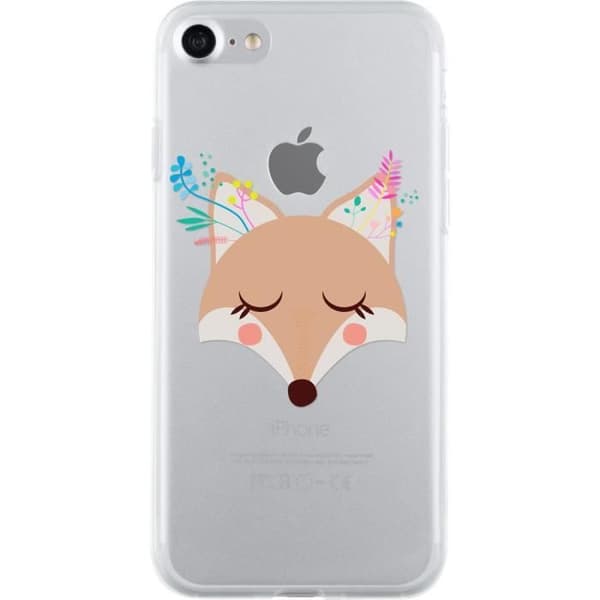 Coque - BIGBEN CONNECTED - Iphone 7 - Semi-Rigide - Imprimée Renard - Transparente