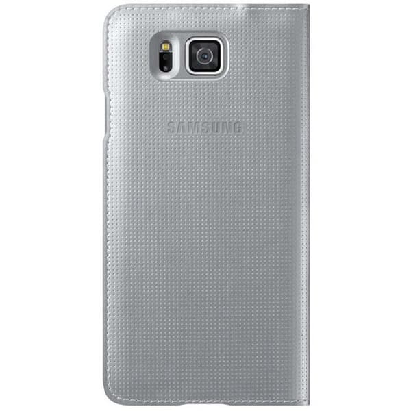 Fodral - SAMSUNG - Galaxy Alpha - S View - Mjuk - Silver