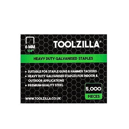 Agrafes - TOOLZILLA - Pro - 6 mm - Flerfärgade - Förpackning med 5000