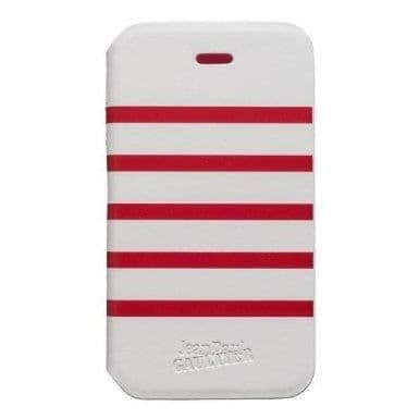 Etui - JP GAULTIER - IPhone4 4S - Mjuk - Vit - Röd