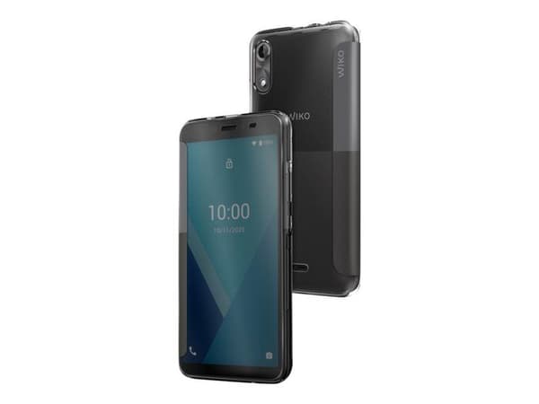 Foliofodral - WIKO - Y51 - Grå - Halvstyv - Transparent flik