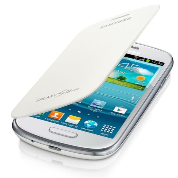 Samsung Galaxy S3 Mini flip fodral vit