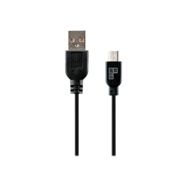 BeHello USB (M) laddning - datakabel för Micro-USB typ B (M) 1,2 m svart