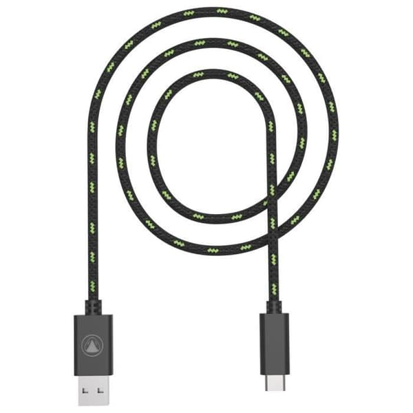 USB-kabel - SNAKEBYTE - SB916274 - 3 m - USB 2.0 - USB C/USB A - Svart/Grön