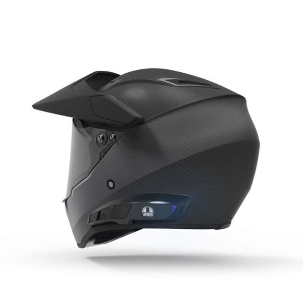 Motorcykel intercom-adapter - AGV - AX9 - Bluetooth - Svart - Uppladdningsbar USB