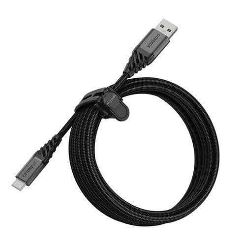 USB-kabel - OtterBox - A-C - 3 m - USB 2.0 - 480 Mbit/s - Svart