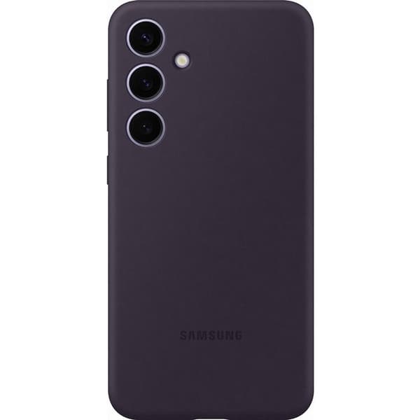 Samsung Galaxy S24+ Mörklila Silikon Skydd