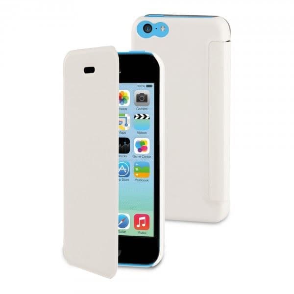 Etui - Muvit - Easy Folio - Vit - Mjuk - Flik - iPhone 5C