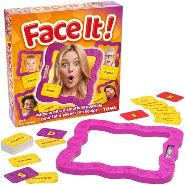 Pedagogiska spel - Tomy- Face It T73017 Multicolor