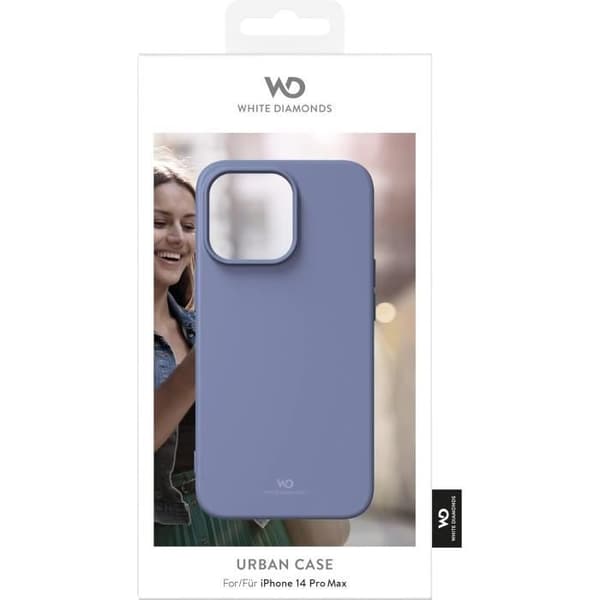 Skyddsskal - WHITE DIAMONDS - Urban Case - Silikon - Halkfri - iPhone 14 Pro Max