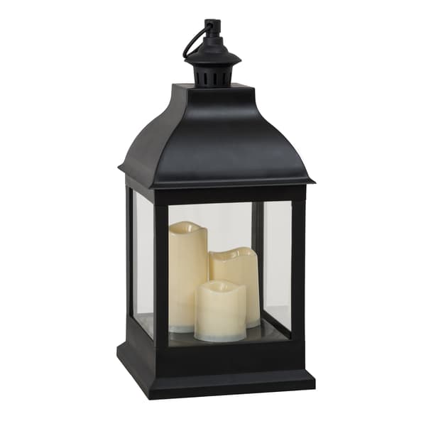 Classic Black 0,50M Outdoor Battery Powered Lantern