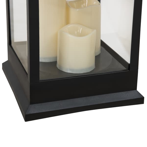 Classic Black 0,50M Outdoor Battery Powered Lantern
