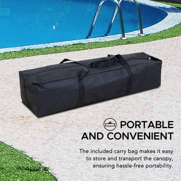 SUNJOY GRAN 3m x 3m Pool Float with Canopy, PVC Floats, Pump & Carry Bag
