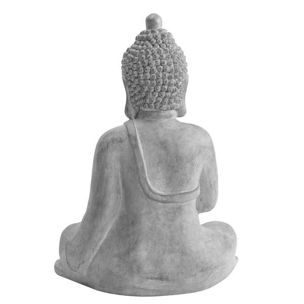 Gray Decorative Buddha Garden Décor Statue