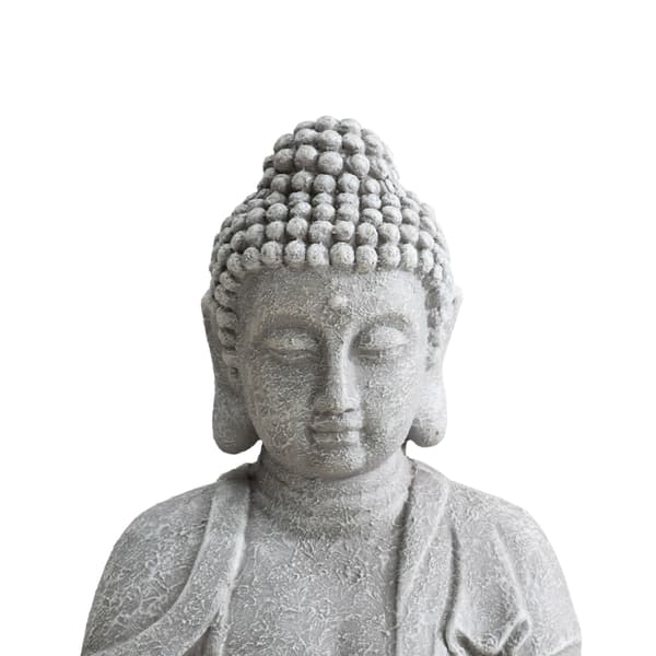 Gray Decorative Buddha Garden Décor Statue
