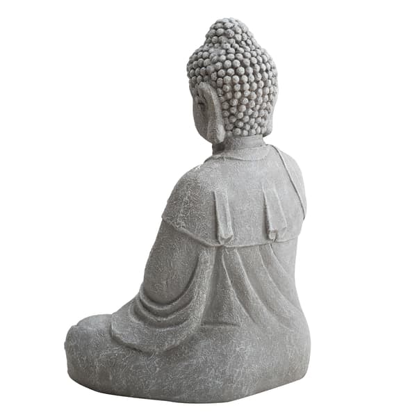 Gray Decorative Buddha Garden Décor Statue