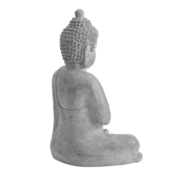Gray Decorative Buddha Garden Décor Statue