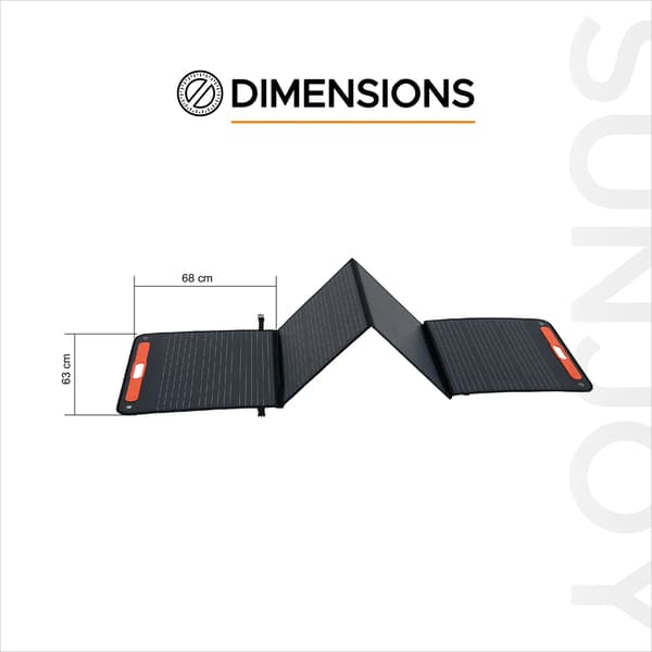 226W Folding Portable Solar Panel for IceCove Air Conditioner