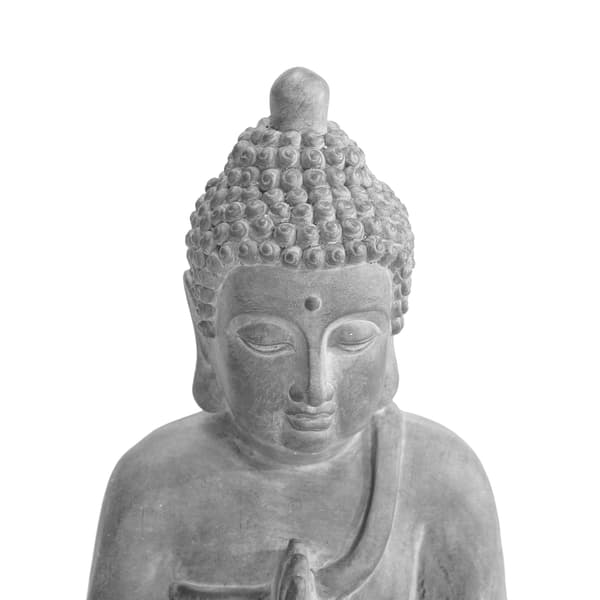 Gray Decorative Buddha Garden Décor Statue