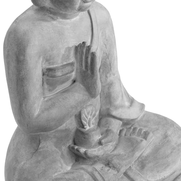 Gray Decorative Buddha Garden Décor Statue