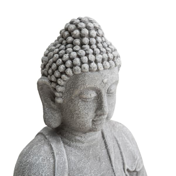 Gray Decorative Buddha Garden Décor Statue