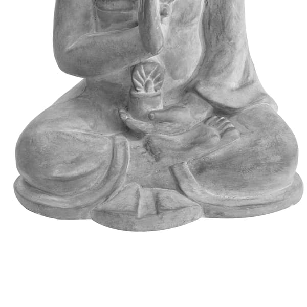 Gray Decorative Buddha Garden Décor Statue